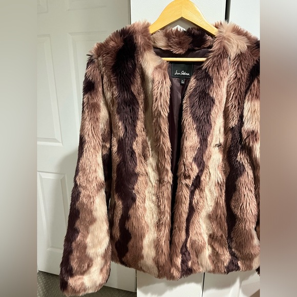 Sam Edelman Womens Faux Fur Long Sleeves Button Jacket  Size XL - Picture 3 of 11